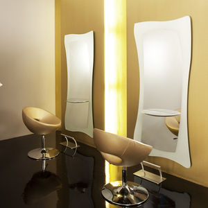 contemporary dressing table / aluminum / wall-mounted / for hairdressers