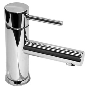 washbasin mixer tap / chromed metal / bathroom / 1-hole