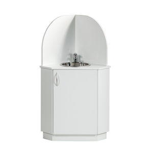 hairdresser cabinet with washbasin