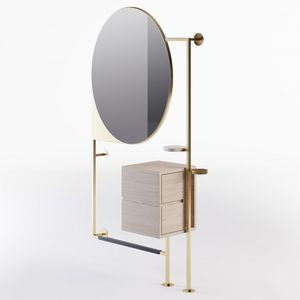 contemporary dressing table / metal / for hairdressers