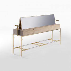 contemporary dressing table / wooden / metal / for hairdressers