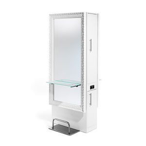 contemporary dressing table / metal / wall-mounted / for hairdressers
