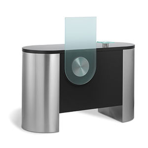 laminate reception desk / stainless steel / for hairdressers