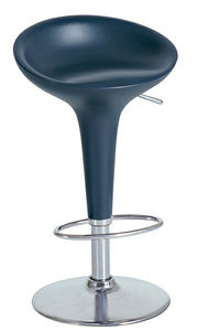contemporary stool / metal / for beauty salons / on casters