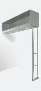 wall-mounted shelf / contemporary / wooden / for hairdressers