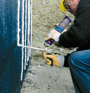 thermal-acoustic insulation / blown / polyurethane foam / for windows