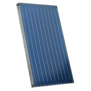 flat solar thermal collector / for water heating / insulated