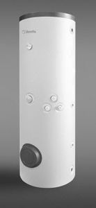 solar hot water tank / free-standing / vertical / home