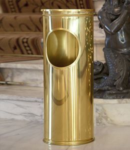 steel umbrella stand / brass