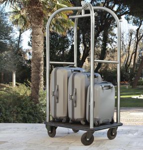 baggage trolley / commercial / metal