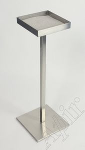 pedestal ashtray / stainless steel / for outdoor use / for public spaces