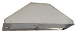 wall-mounted range hood / with built-in lighting