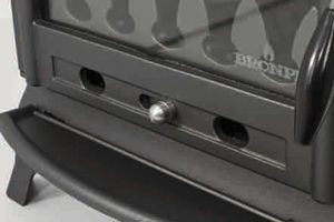 multi-fuel heating stove / traditional / cast iron