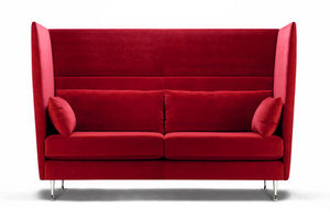 contemporary sofa / steel / for public buildings / 2-seater
