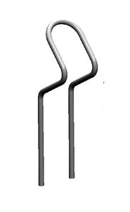 steel bike rack / galvanized steel / stainless steel