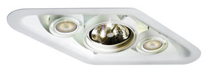 recessed ceiling spotlight / indoor / halogen / square