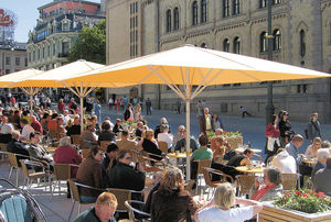 special event patio umbrella / for bars / for restaurants / canvas