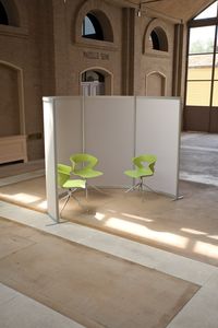 floor-mounted office divider / plastic / modular
