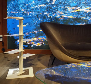 contemporary bookcase / for offices / for hotel rooms / aluminum