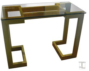 contemporary sideboard table / metal / iron / lacquered metal