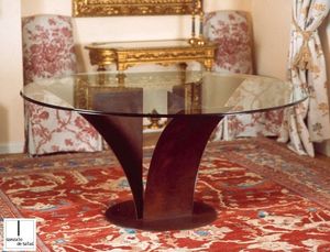 dining table / contemporary / metal / iron