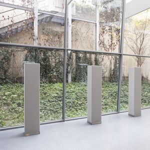 steel acoustic baffle / foam / free-standing / rectangular