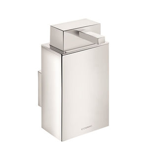 commercial soap dispenser / wall-mounted / chrome / manual