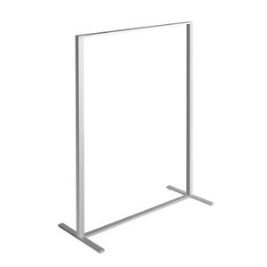 2-bar towel rack / floor-standing / chrome