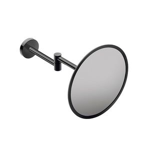wall-mounted bathroom mirror / magnifying / contemporary / round