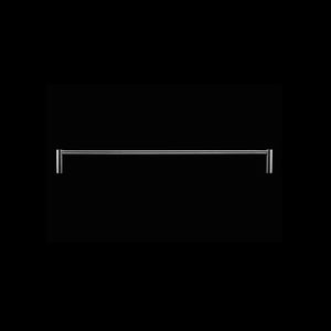 1-bar towel rack / wall-mounted / stainless steel
