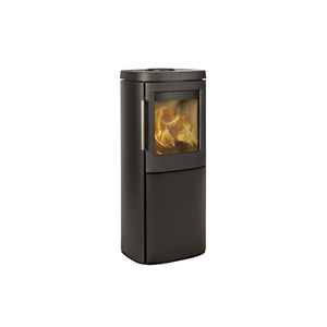 wood heating stove / contemporary / metal / soapstone