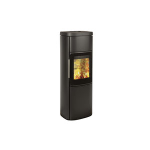 wood heating stove / contemporary / metal / soapstone