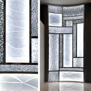 acrylic decorative panel / wall-mounted / backlit