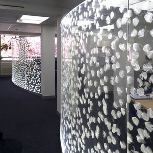 acrylic decorative panel / for partition walls / backlit