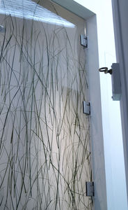 indoor door / swing / acrylic / for hotel rooms