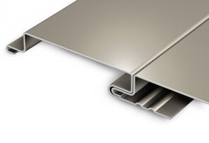sheet metal cladding / smooth / panel