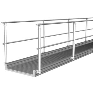 metal access grid for maintenance work / for roofs