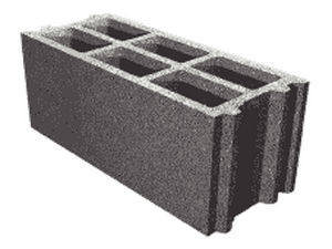 hollow concrete block / for load-bearing walls / socket weld