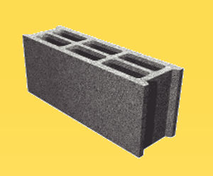 light aggregate concrete block / hollow / for walls