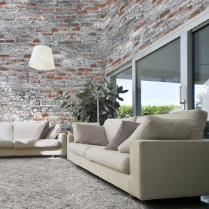 industrial style wallpaper / patterned / imitation brick / non-woven