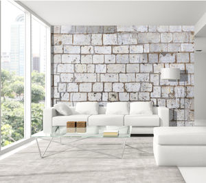 industrial style wallpaper / patterned / imitation brick / non-woven