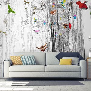 contemporary wallpaper / nature pattern