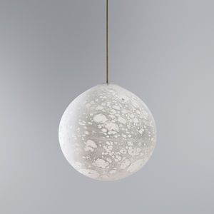 pendant lamp / original design / blown glass / halogen