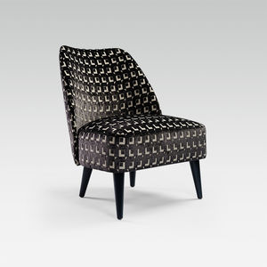 contemporary fireside chair / fabric / commercial