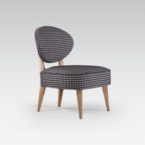 contemporary fireside chair / fabric / beech / commercial