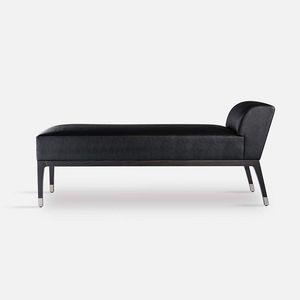 contemporary bed bench / fabric / oak