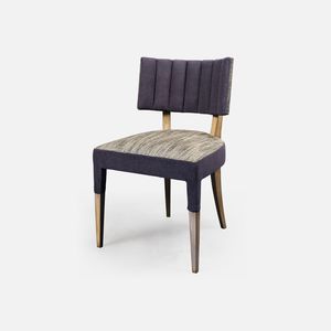 contemporary restaurant chair / upholstered / fabric / beech