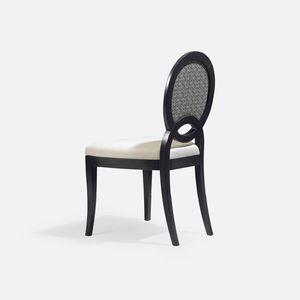 traditional chair / upholstered / medallion / fabric