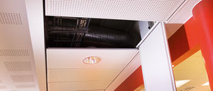 wall access hatch / for suspended ceilings / square / metal