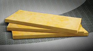 thermal insulation / fiberglass / for HVAC / rigid panel